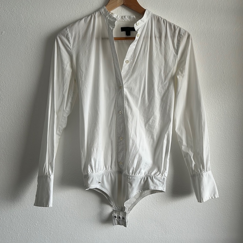 White body suit cotton blouse.